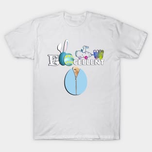 Happy Easter Bunnies & Funny Quote Eggcellent Hoppy Easter T-Shirt